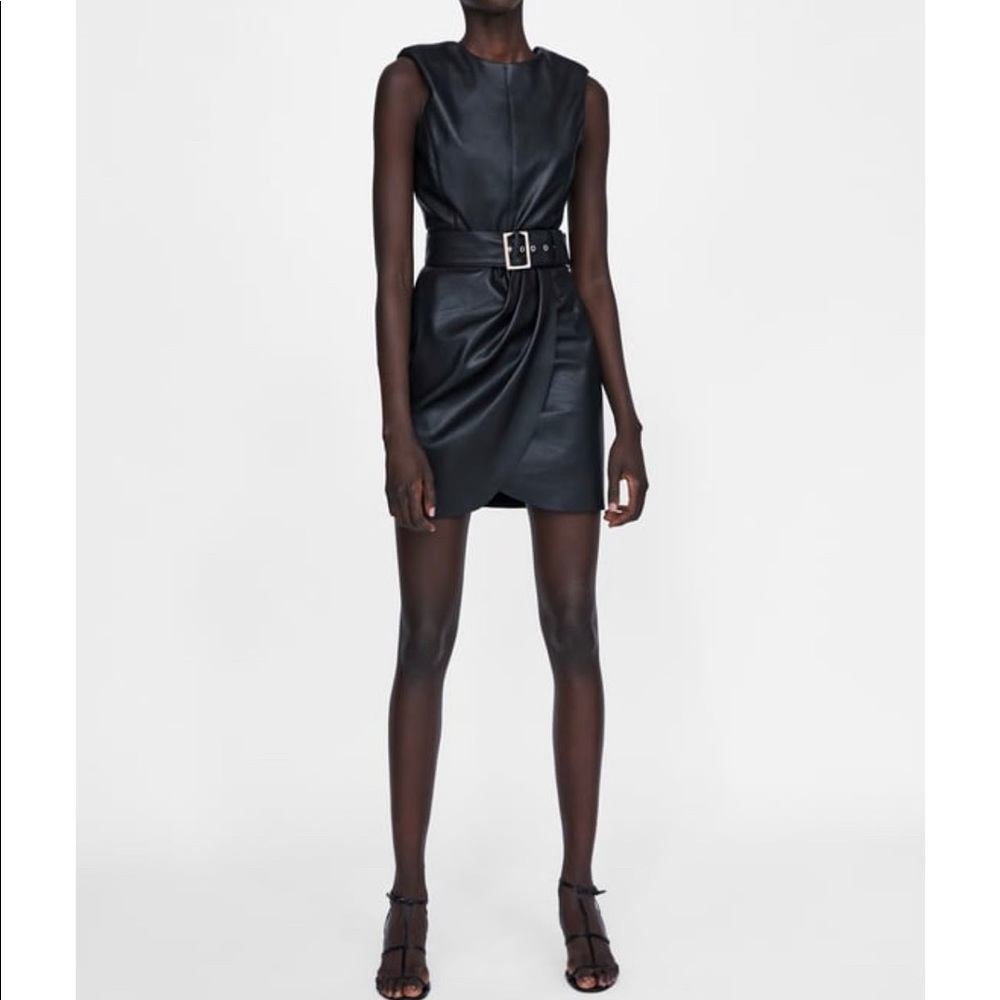 Zara leather dress
